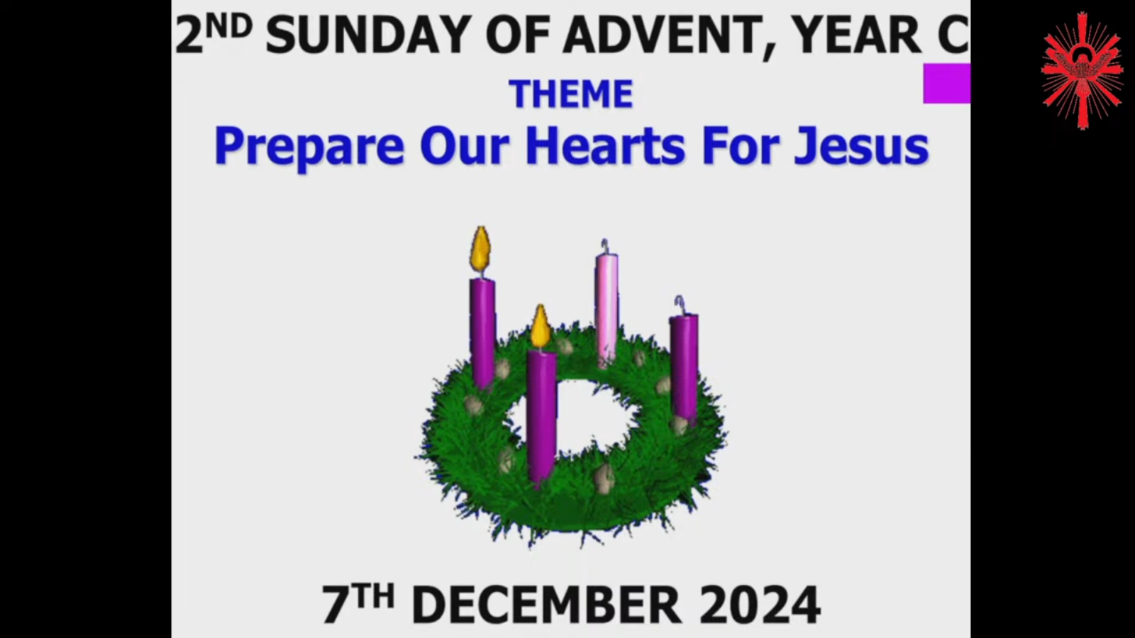 07 December 2024 2nd Sunday of Advent (Year C) (Sunset Mass